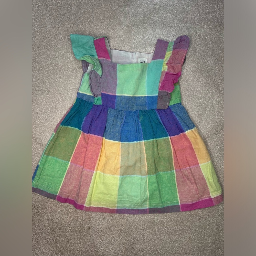 Baby Gap Colorful Plaid Dress Size 18-24 months